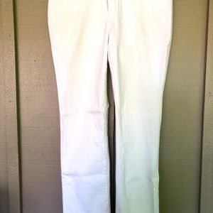 Chicos Platinum White Denim Sz 3